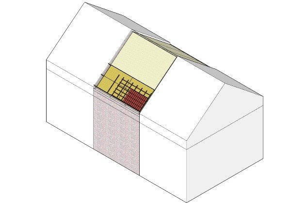 Woning met BB-SIP dakelementen op het bestaande dakbeschot
